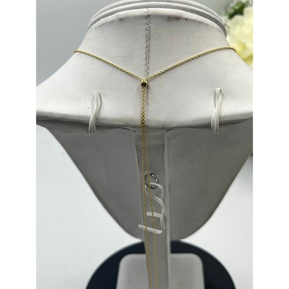 Gorjana Signed Designer Bali Gold Plated Long Pendant Adjustable Necklace‎ - Picture 6 of 7